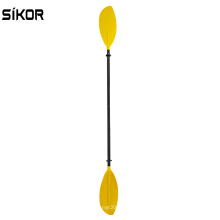 Sikor de haute qualité Beyoung plusieurs couleurs belles belles feuilles kayak paddle en alliage en alliage 2-pièces rame de bateau réglable pour le kayak à palette